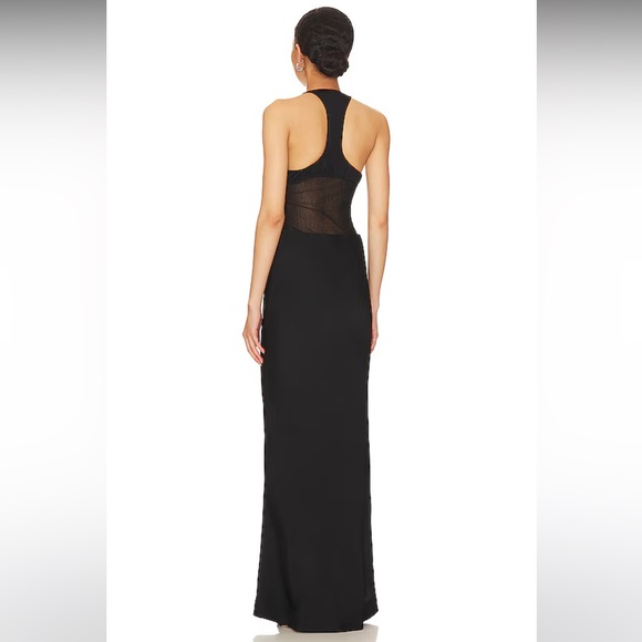 NWT h:ours Grecia Maxi Dress in Black Size Small - Picture 3 of 6